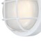 Westinghouse Fixture Wall Outdoor LED Dimmable 12W Round Sconce, Textured White White Glass 6113900 - alternate 4